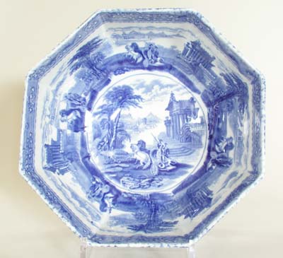 Bowl octagonal c1920s